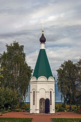 Relics chapel. Transfiguration monastery, city of Murom, Russia