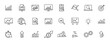 © iiierlok_xolms - Set of 24 Data Analysis web icons in line style. Graphs, Analysis, Big Data, growth, chart, research. Vector illustration.