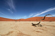 © robertharding - Deadvlei, near Sossusvlei, a dry lake with dead trees in the desert made of red sand dunes, Namib Desert, Namibia