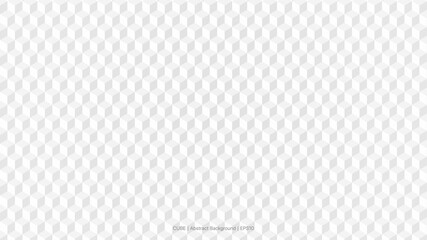Poster - White Cube Geometric Abstract Background. Cube Pattern Background. Vector illustration