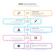 © aohodesign - Timeline infographics template. Milestone or process diagram concept.