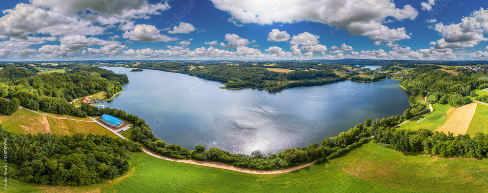 Obraz na płótnie Kaszuby-jezioro Brodno Wielkie w salonie