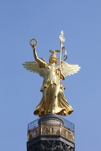 The Victory Column In Berlin, Germany