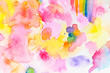 © Tetra Images - Close-up of watercolor colorful abstract pattern