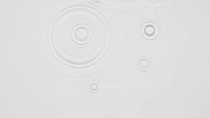 Poster - Close-up top view, slow motion, various waves, and water droplets hitting the sunlight, sparkle according to different patterns on gray background 4K video.