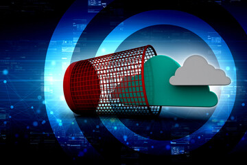 Poster - 3d rendering technology Cloud computing 
