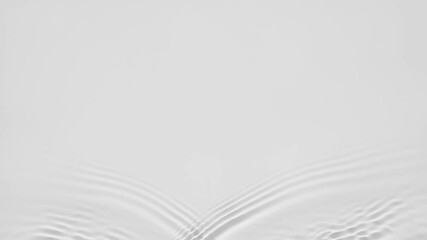 Poster - Up close, top view, Slow motion various waves of the water surface hitting the sun's rays, making them sparkle according to different patterns on a gray background video 4K.