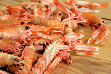 Sticker - crayfish, fresh ready for cooking