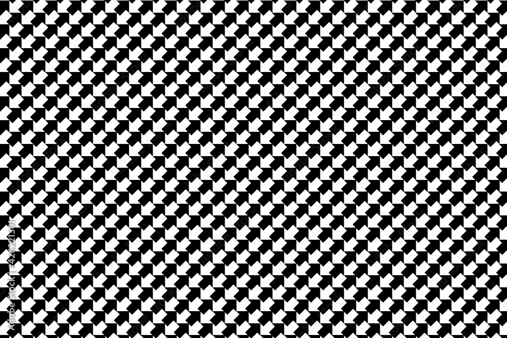 Patrón de flechas negras y blancas con efecto negativo ordenadas en vertical - obrazy, fototapety, plakaty 