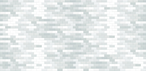 Poster - modern white brick wall texture for wallpaper, background, gallery. white texture, seamless brick wa