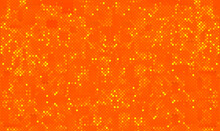 Abstract Background Of Yellow And Orange Squares Mosaic. Orange Grain Checkered Background. Abstract Orange Mosaic Background. The Seamless Color Mosaic Texture. Geometric Mosaic.Vector EPS10