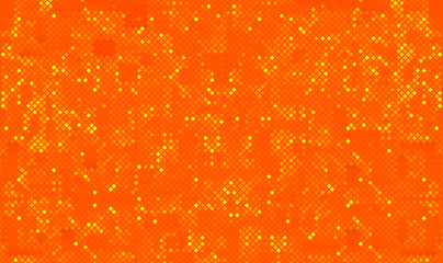 Wall Mural - Abstract background of yellow and orange squares mosaic. Orange grain checkered background. Abstract orange mosaic background. The seamless color mosaic texture. Geometric mosaic.Vector EPS10