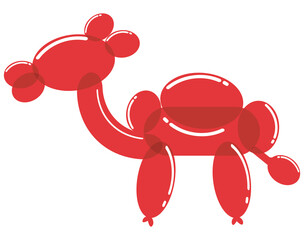 Poster - horse balloon animal