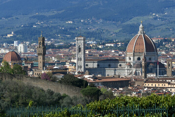 Wall Mural - Beautiful view of the Cathedral of Santa Maria del Fiore in Florence in spring. Italy