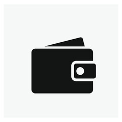 Poster - Wallet vector icon.  Editable stroke. Linear style sign for use on web design and mobile apps, logo. Symbol illustration. Pixel vector graphics - Vector