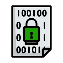 Canvas Print - Data Security Icon