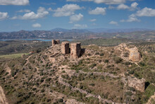 Restos Del Antiguo Castillo De Zalia En La Provincia De Málaga, España