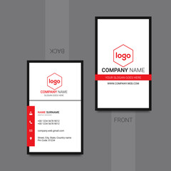 Modern business card modern design vector. Vector illustration.