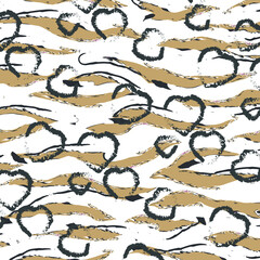 Wall Mural - Abstract animal skin leopard seamless pattern design. Jaguar, leopard, cheetah, panther fur. 