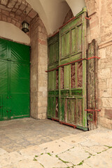 Wall Mural - The closed  Council Gates - Bab Al-Madjlis of the Temple Mount, in the old city of Jerusalem, in Israel