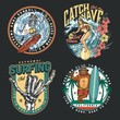 © DGIM studio - Surfing colorful vintage labels
