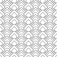 Poster - Abstract shapes ornament. Drops and rhombuses.