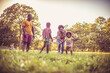 © liderina - African American family having fun outdoors.