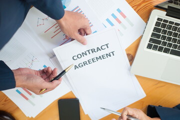 Close-ups for business discussions and contract agreements.