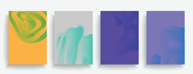 Fototapete - Liquid color background design. Futuristic design posters