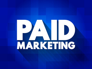 Poster - paid marketing text quote, concept background