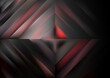 Black Grey and Red Concentric Rhombus Background