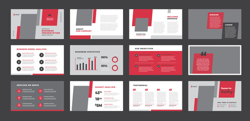 Poster - Business Presentation Brochure Guide Design or Pitch Deck Slide Template or Sales Guide Slider