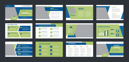 Poster - Business Presentation Brochure Guide Design or Pitch Deck Slide Template or Sales Guide Slider