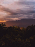 Fototapeta Na ścianę - sunset in the mountains