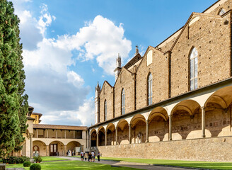 Wall Mural - The main cloister of the Basilica of the Holy Cross (