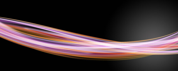 Poster - Fantastic elegant wave panorama background design illustration with space for text