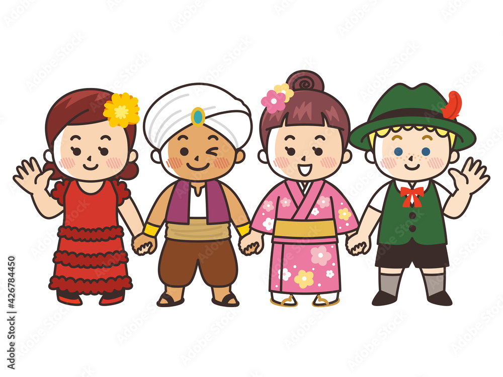 手を繋ぐ世界の子供たち 人種 国籍 平和 Wall Mural Shintako 手を繋ぐ世界の子供たち 人種 国籍 平和 Wall Mural Shintako