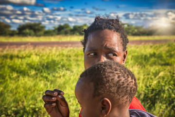 Wall Mural - African family