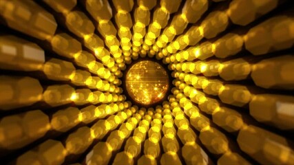 Wall Mural - Abstract background 3D  shiny jewelry-like structure transform in space loop. Great for ads, jewelry, weddings, luxury, celebration illustrations, etc.