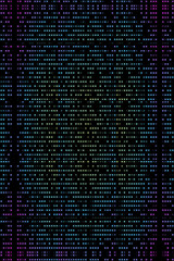 technology digital data code . codes stream. bit instructions