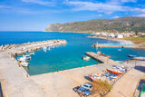 Fototapeta Do akwarium - Traditional pictorial coastal fishing village of Milatos, Crete, Greece.