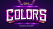 © WzKz - Bold Colorful Text Style with Curved Effect