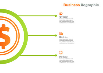 Poster - business infograpic design template. 3 option infographic vector illustration. perfect for marketing, promotion, presentation design element