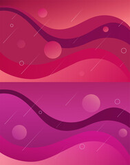 Poster - Modern wavy gradient geometric background with lines. Minimalistic abstract design template, landing page, banner.
