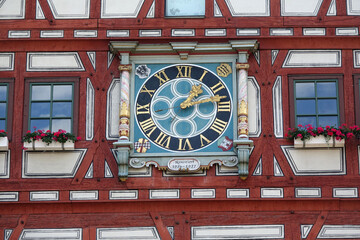 Sticker - Uhr am Rathaus in Besigheim