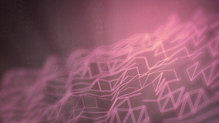 Poster - cute vivid modern abstract background, science concept - abstract 3D rendering