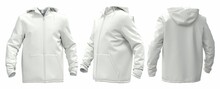 3D Windbreaker Template For Design On A White Background