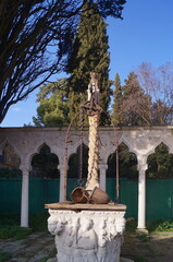 Wall Mural - Well in the park of Villa Stibbert in Florence, Italy