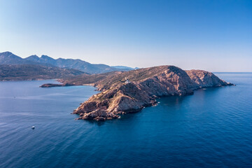 Wall Mural - Revellata lighthouse near Calvi in Corsica