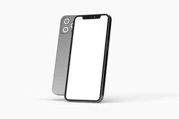 phone 3d illustration mockup smartphone isolated